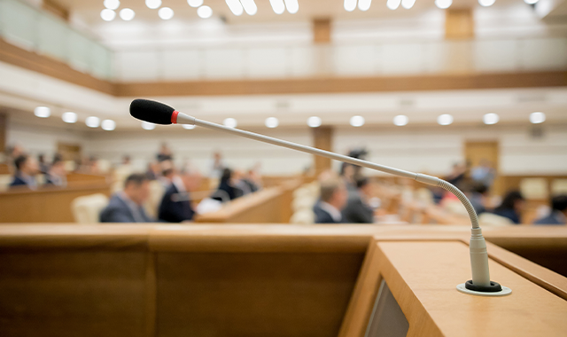 courtroom microphone