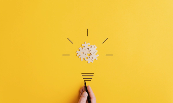 light bulb puzzle pieces illustration