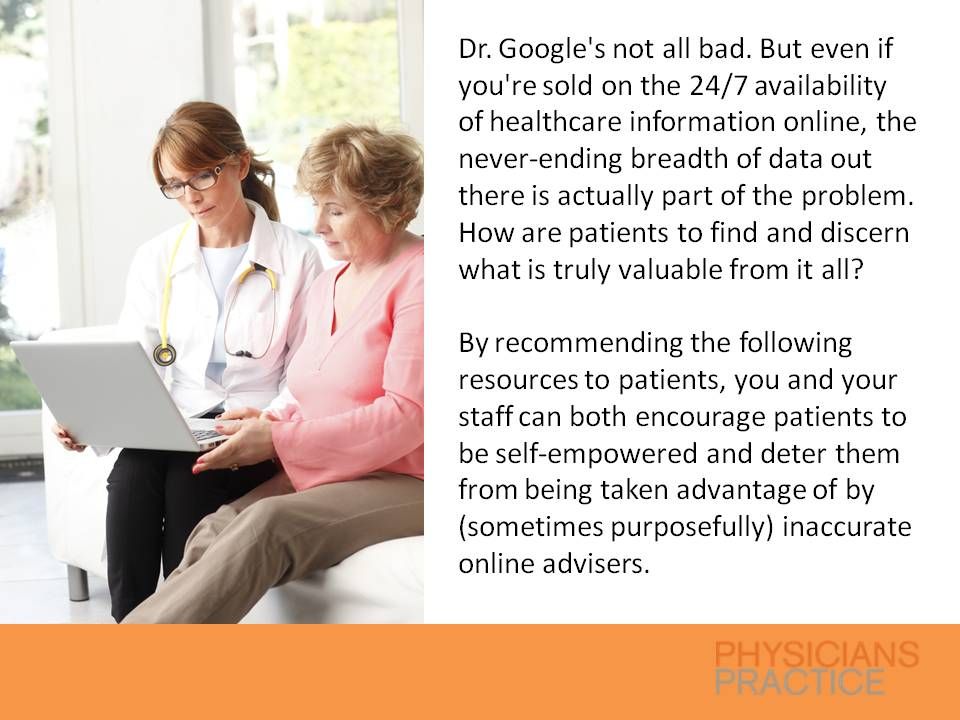 Ten Online Health Resources to Recommend to Patients