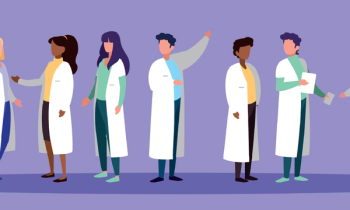 doctors purple background