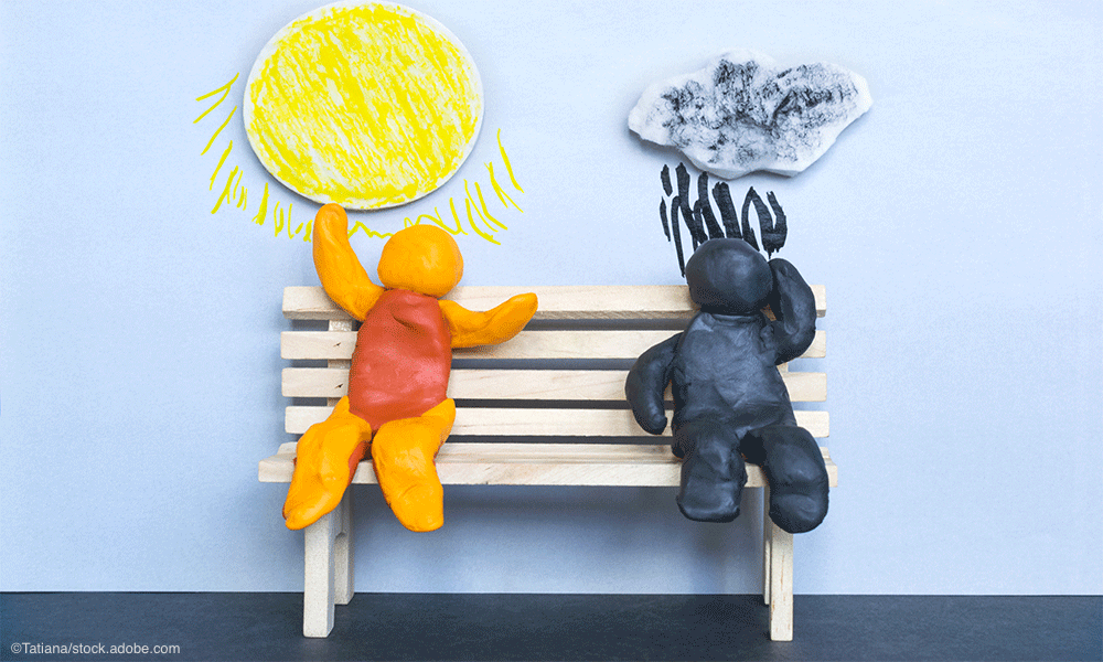 positive negative clay illustration