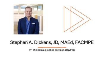Stephen A. Dickens, JD, MAEd, FACMPE, vice president of medical practice services at State Volunteer Mutual Insurance Company (SVMIC)