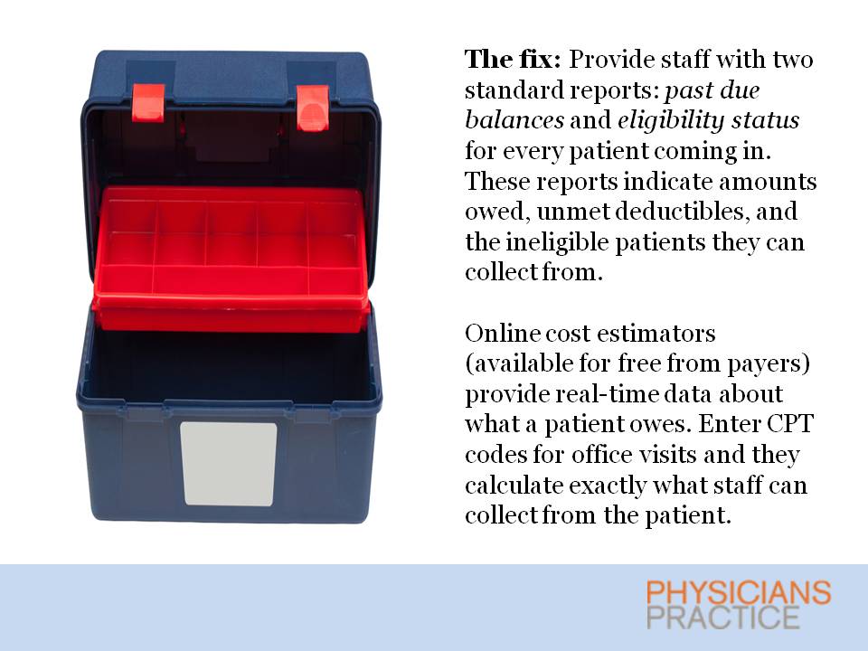 Five Reasons Your Staff Fails to Collect from Patients: The Fix