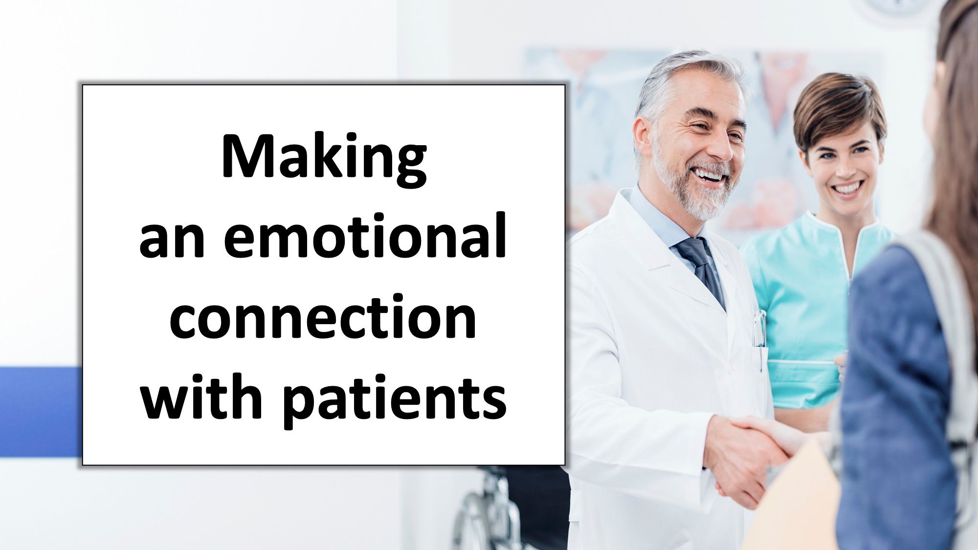 doctor shaking hands happy