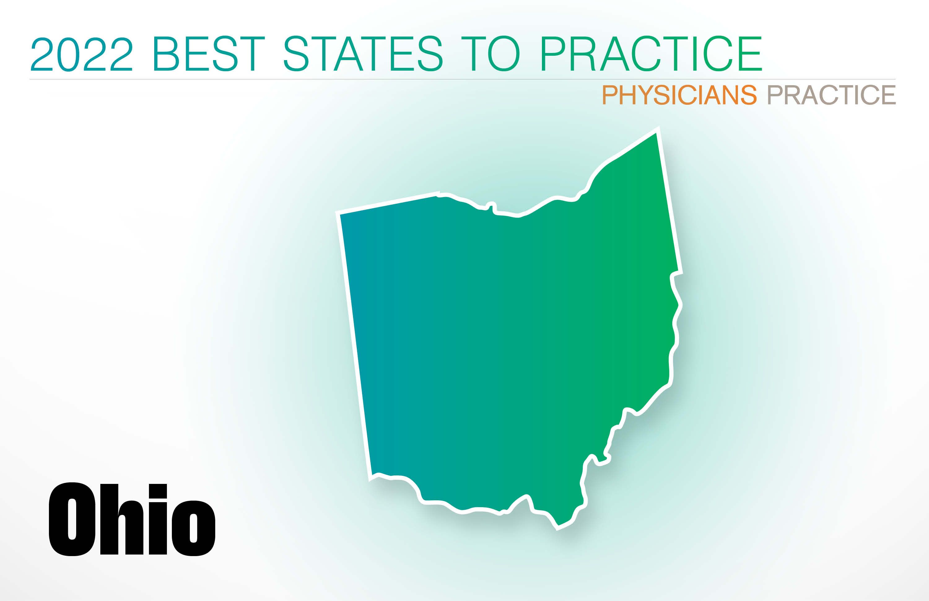 #35 Ohio Rankings: Cost of living: 13 Physician density: 37 Amount of state business taxes collected: 37 Average malpractice insurance rates: 32 Quality of life: 23 GPCI: 36