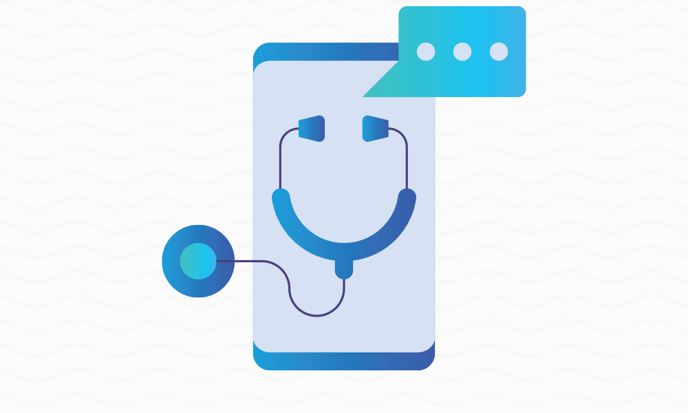 mobile phone telemedicine concept