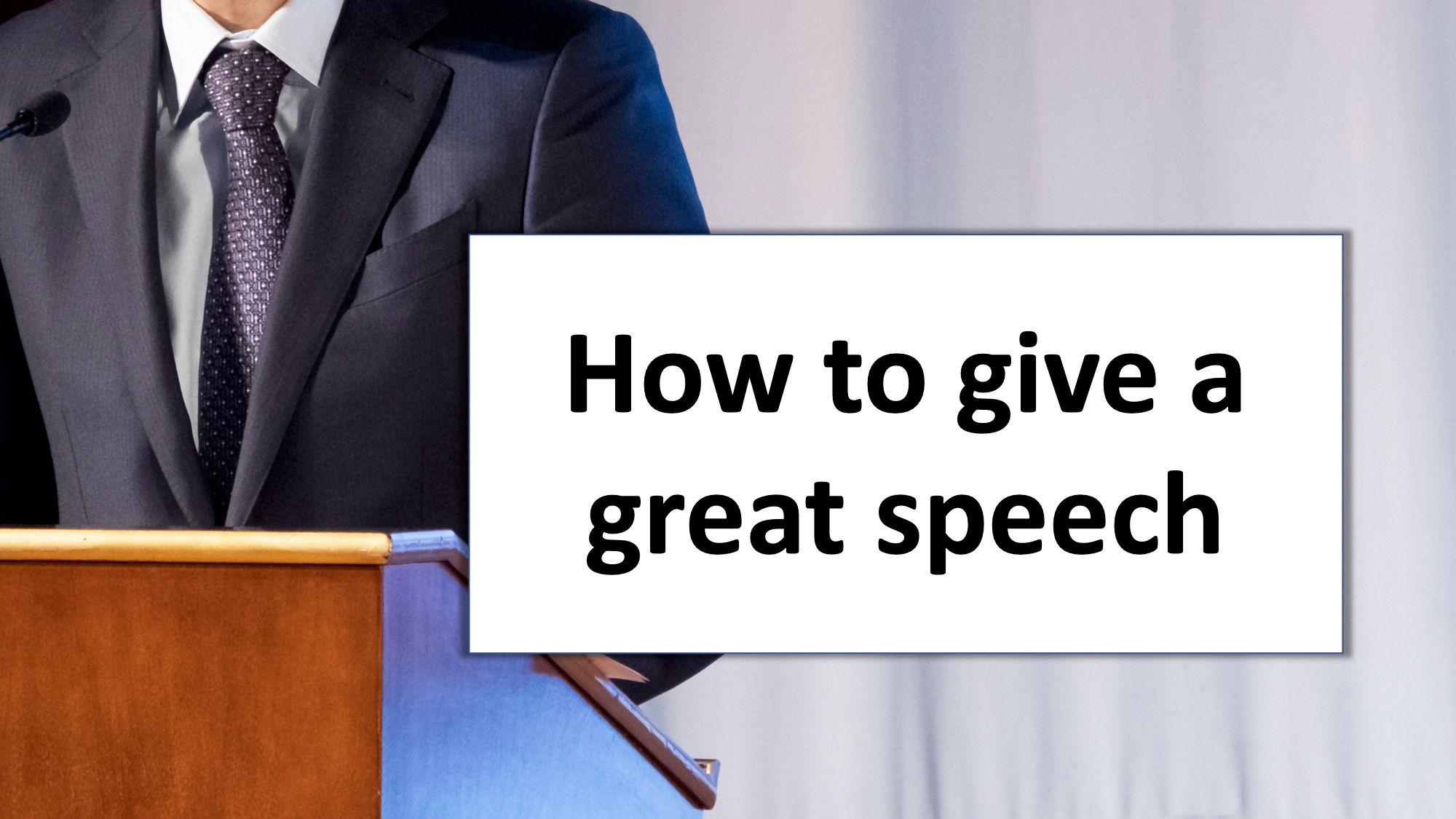 how to make a good speech for school