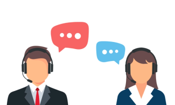 call center worker illustration