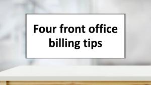 front desk of office