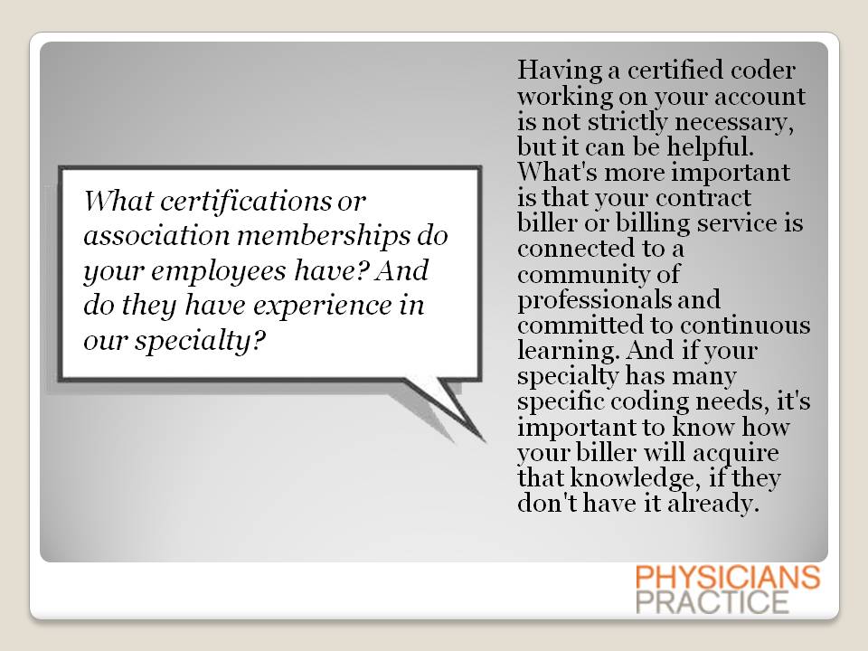 1. What certifications or association memberships do your employees have? And do