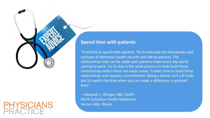 Spend time with patients