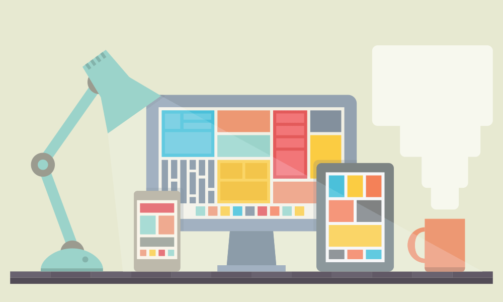 website design illustration