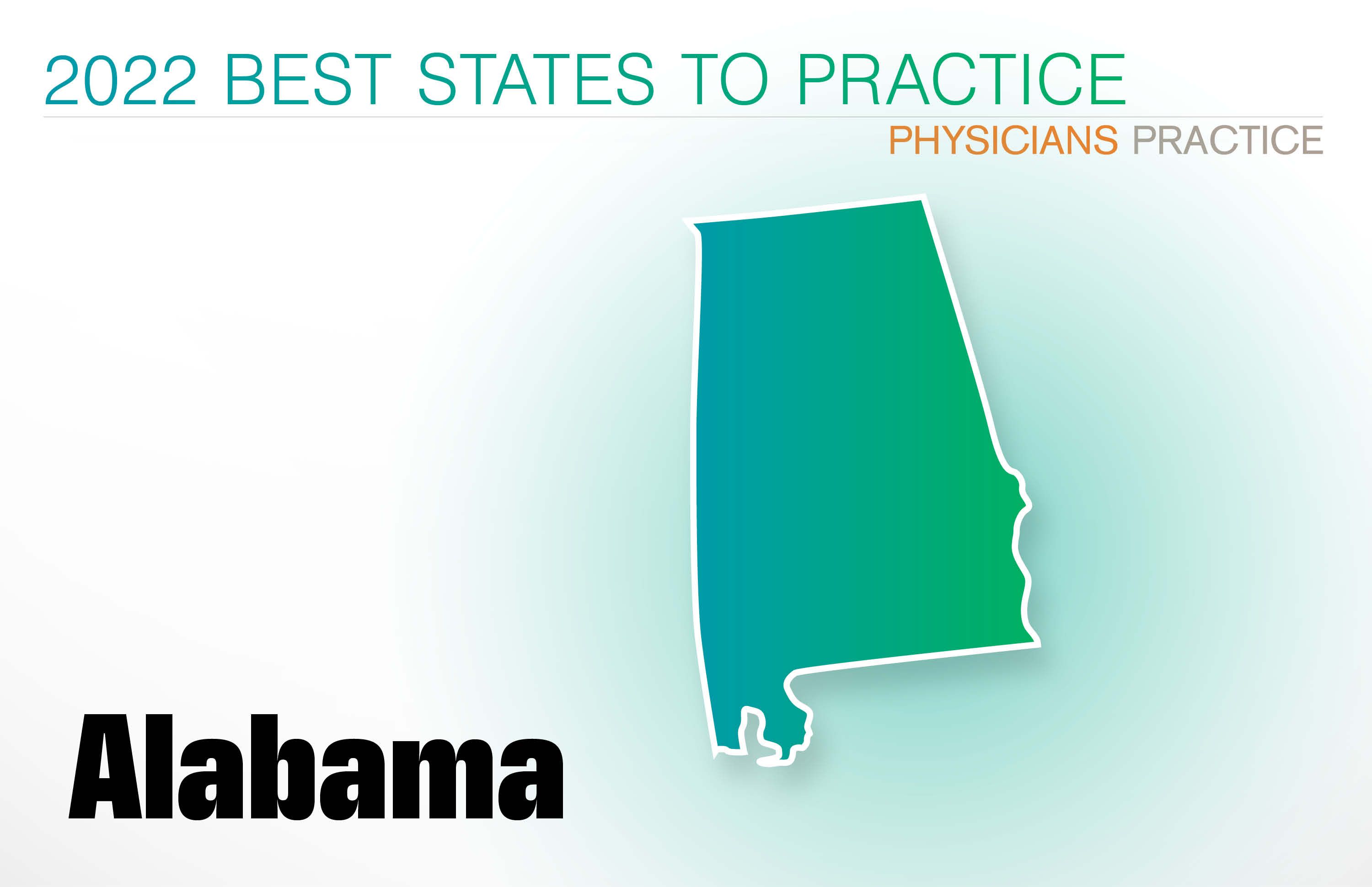 #11 Alabama Rankings: Cost of living: 4 Physician density: 8 Amount of state business taxes collected: 39 Average malpractice insurance rates: 9 Quality of life: 22 GPCI: 25