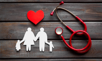 family icons heart stethoscope