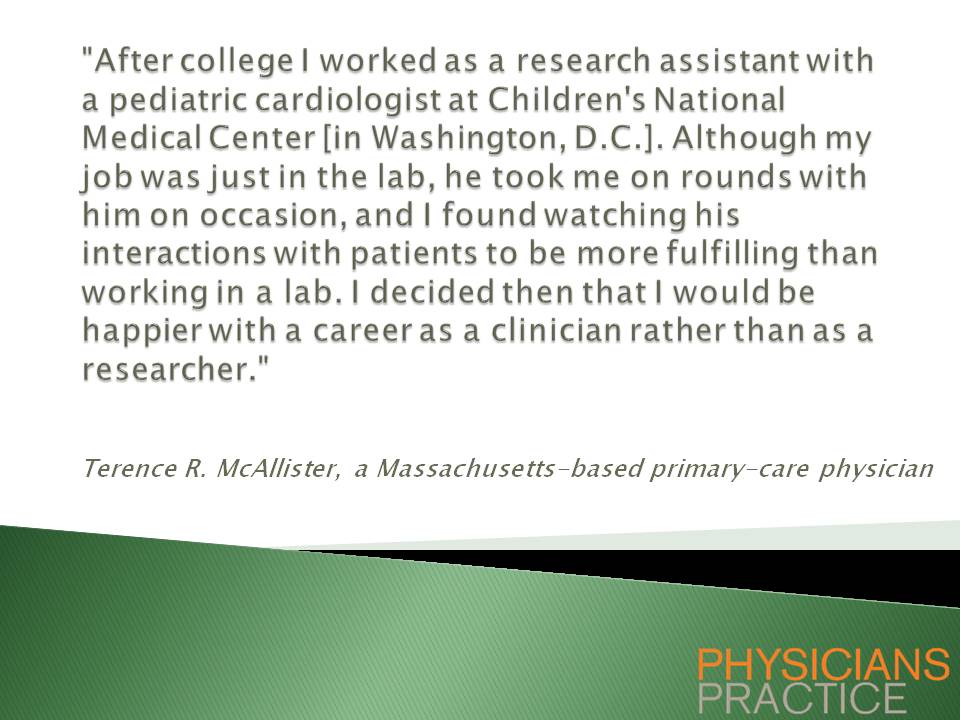 Terence R. McAllister, a Massachusetts-based primary-care physician