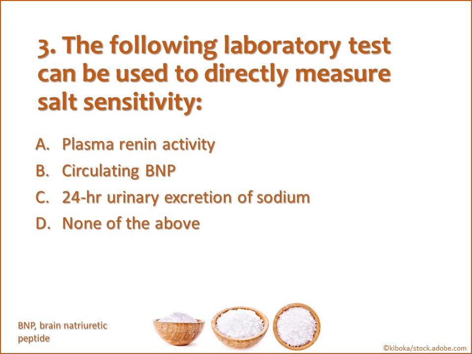 Salt senstivity of blood pressure
