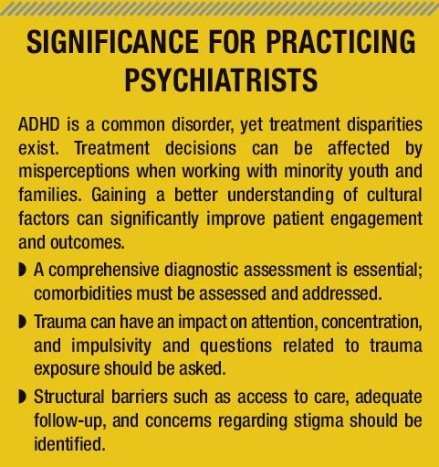 ADHD is a common disorder, yet treatment disparities exist.