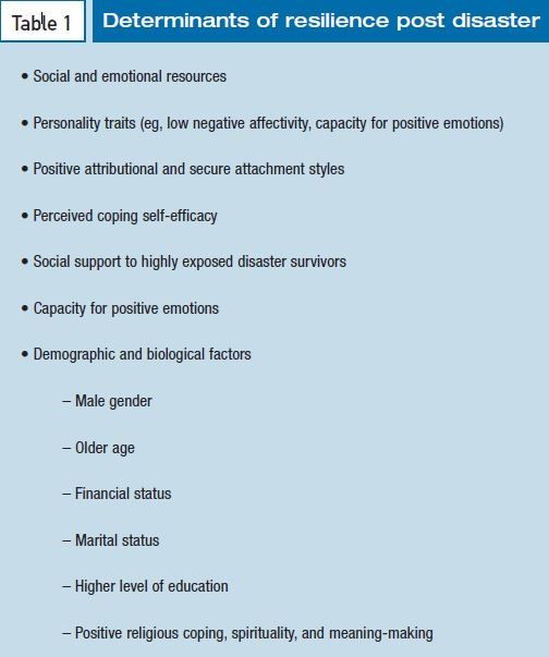 Understanding And Fostering Resilience In Persons Exposed To Trauma