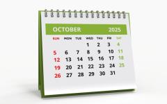 october calendar