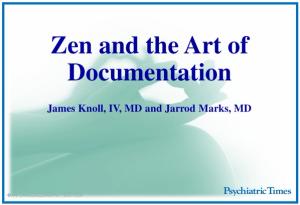 Zen and the Art of Documentation