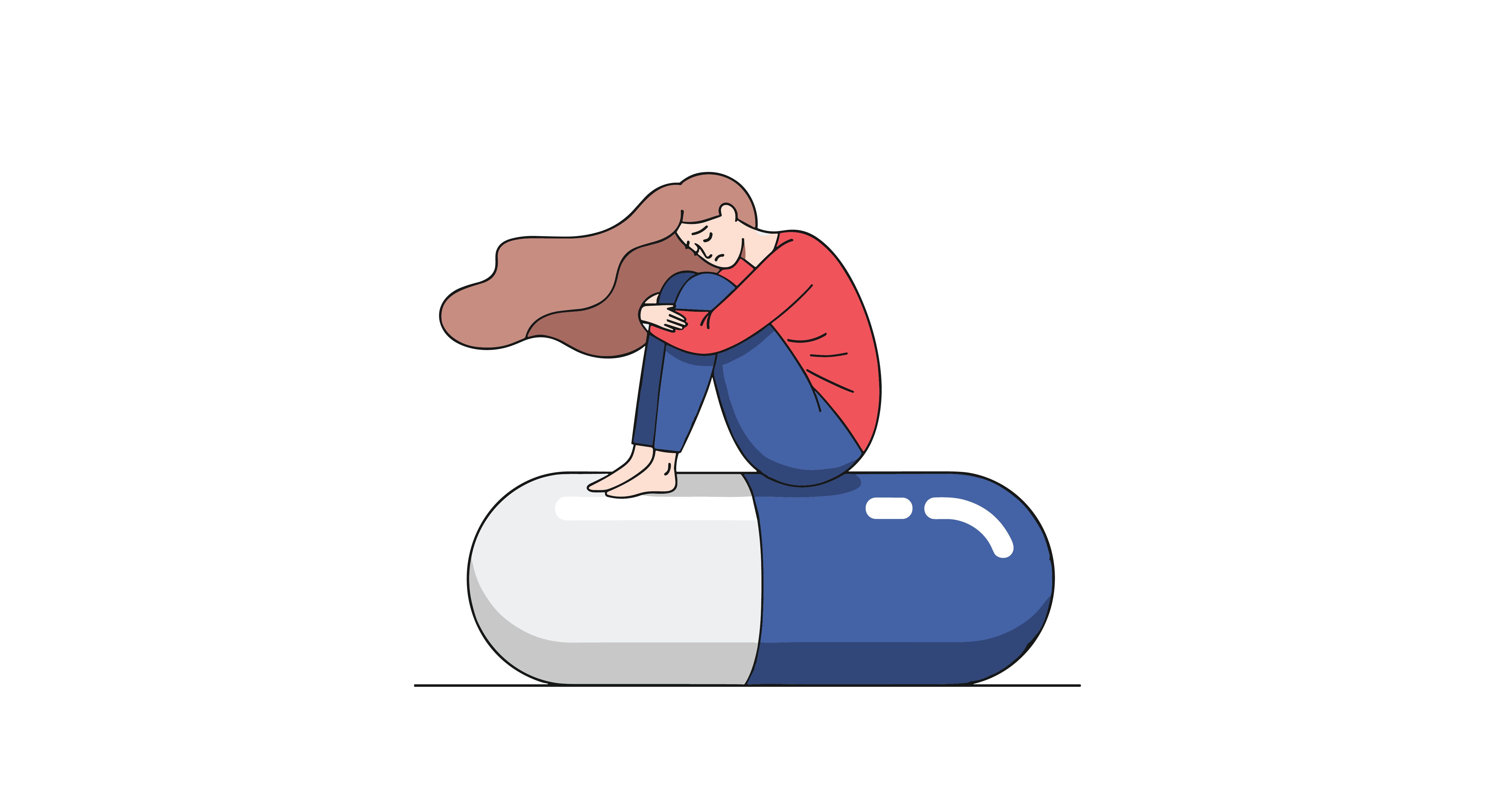 sad woman pill