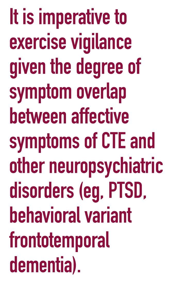 Clinical Characteristics of Chronic Traumatic Encephalopathy | Psychiatric Times