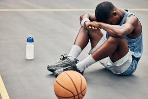 stressed athlete