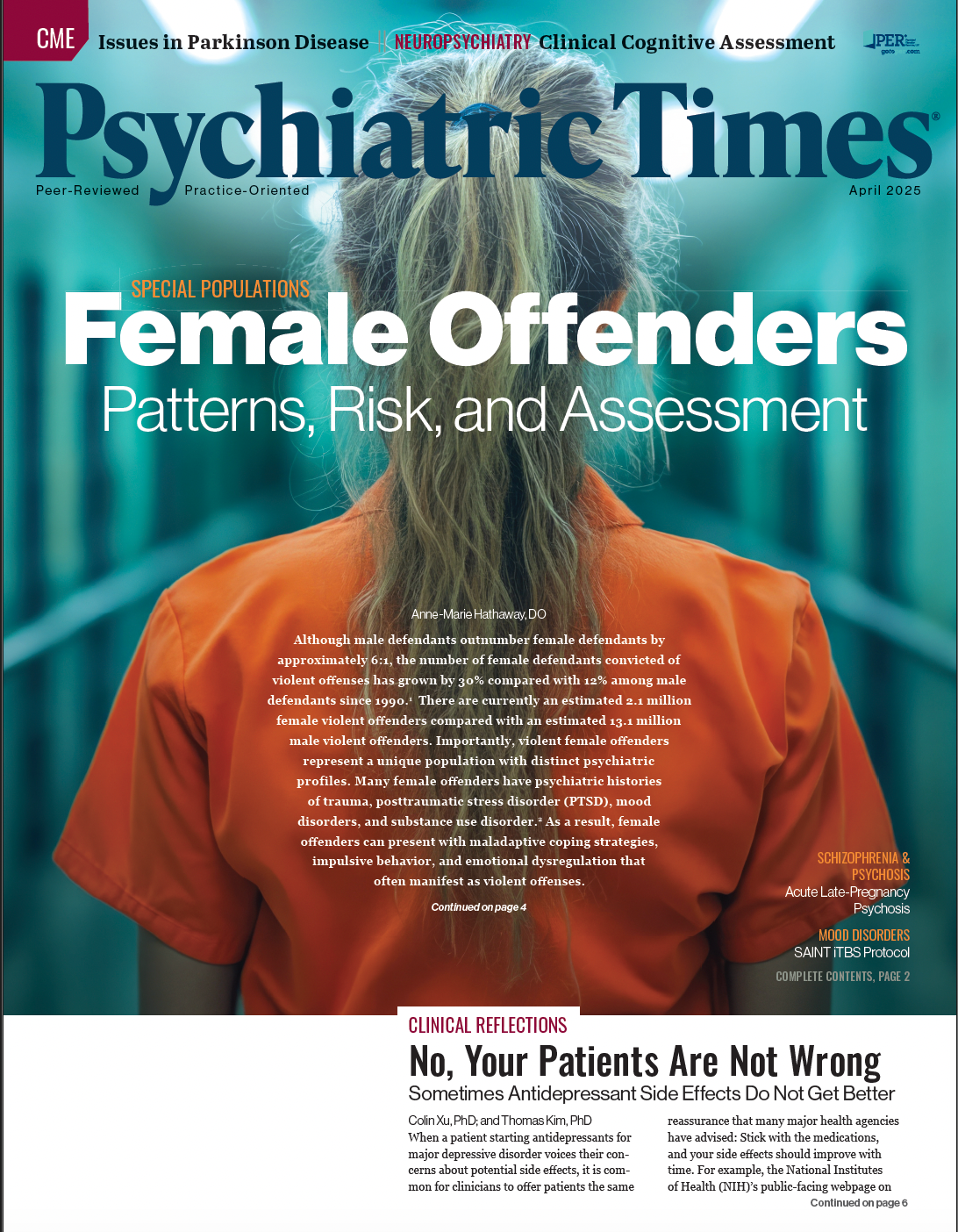 Female Offenders: Patterns, Risk, and Assessment