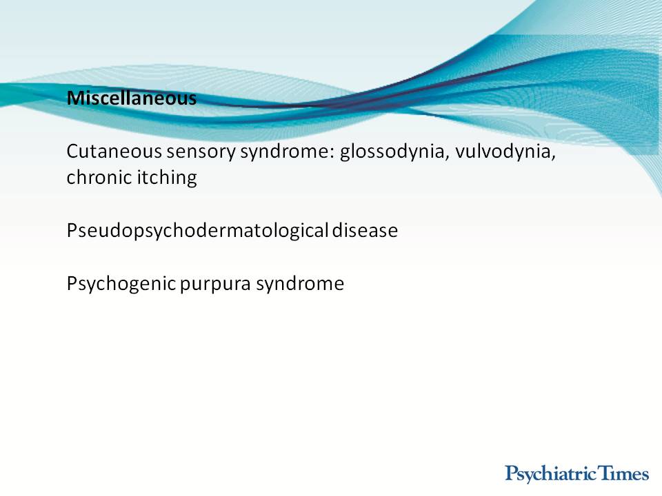 Classification of Psychodermatological Disorders