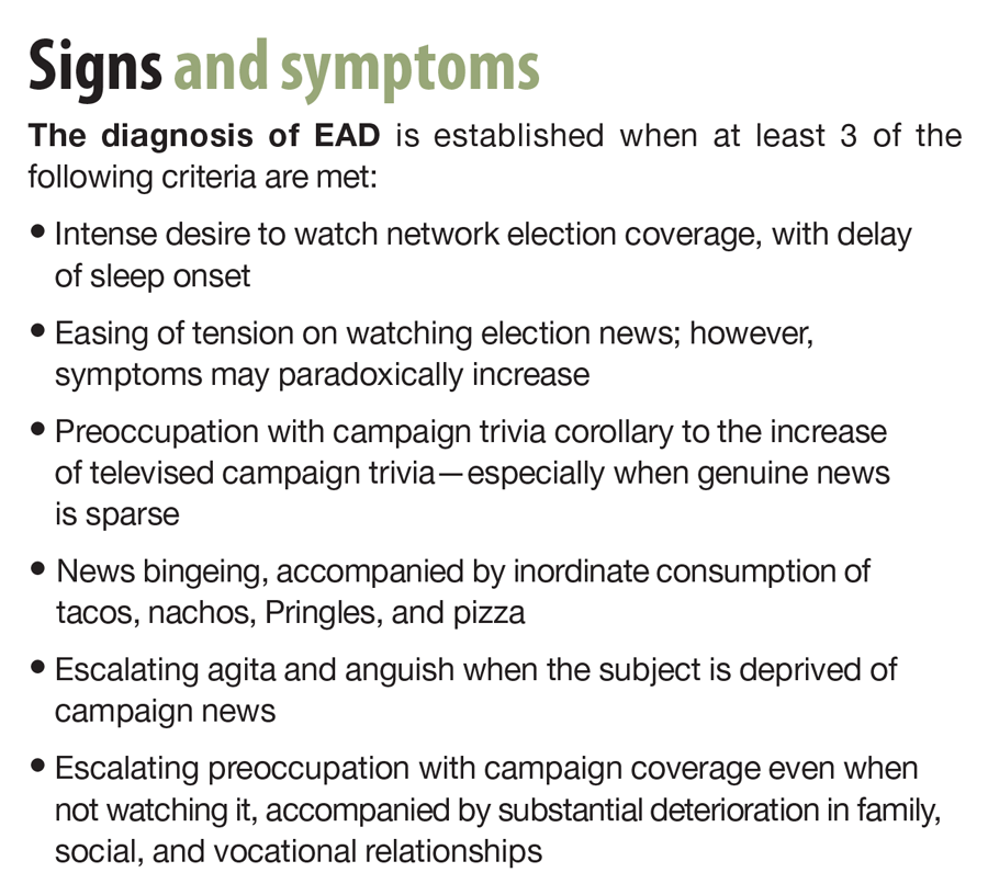 Signs and symptoms