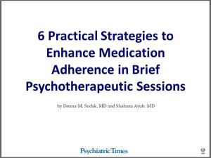 6 Practical Strategies to Enhance Treatment Adherence