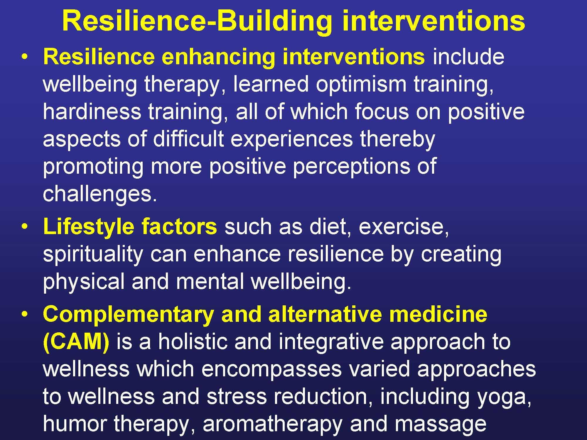 Strategies for Bolstering Resilience in Older Adults