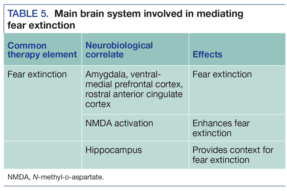 Main brain system involved in mediating fear extinction