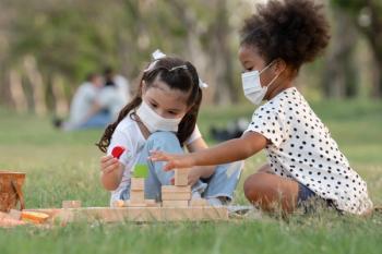 Children in masks