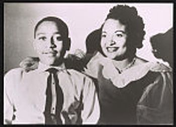 Emmett Till and his mother