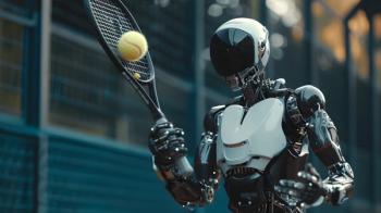 AI robot sports athlete