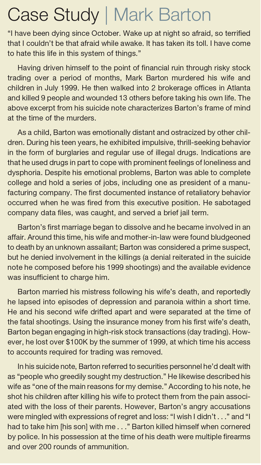 Psychobiological Aspects Of Antisocial Personality Disorder Psychopathy And Violence Psychobiological Aspects Of Antisocial Personality Disorder Psychopathy And Violence