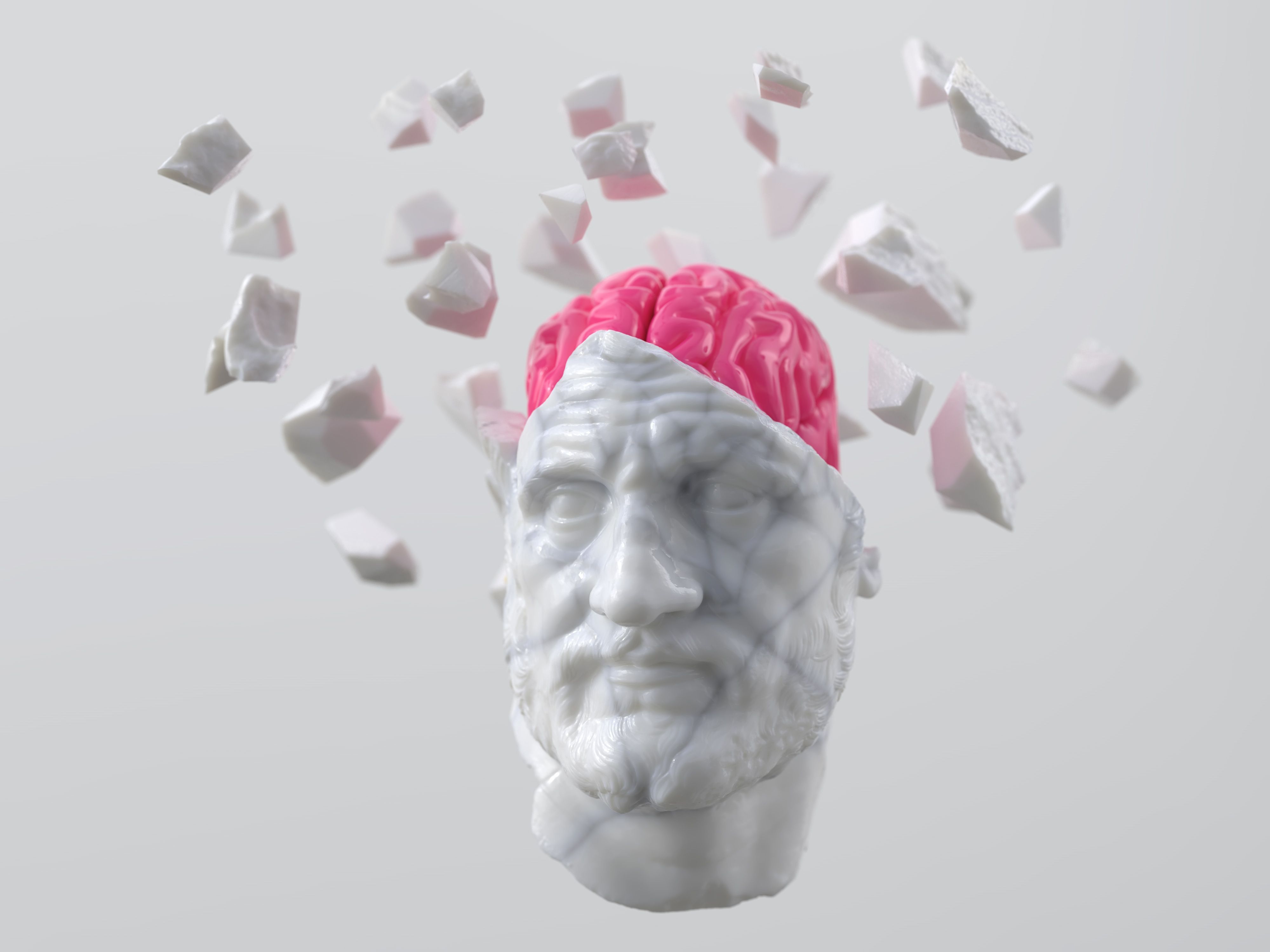 brain statue