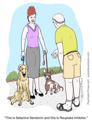 Psychiatry Comic: SSRI Dogs