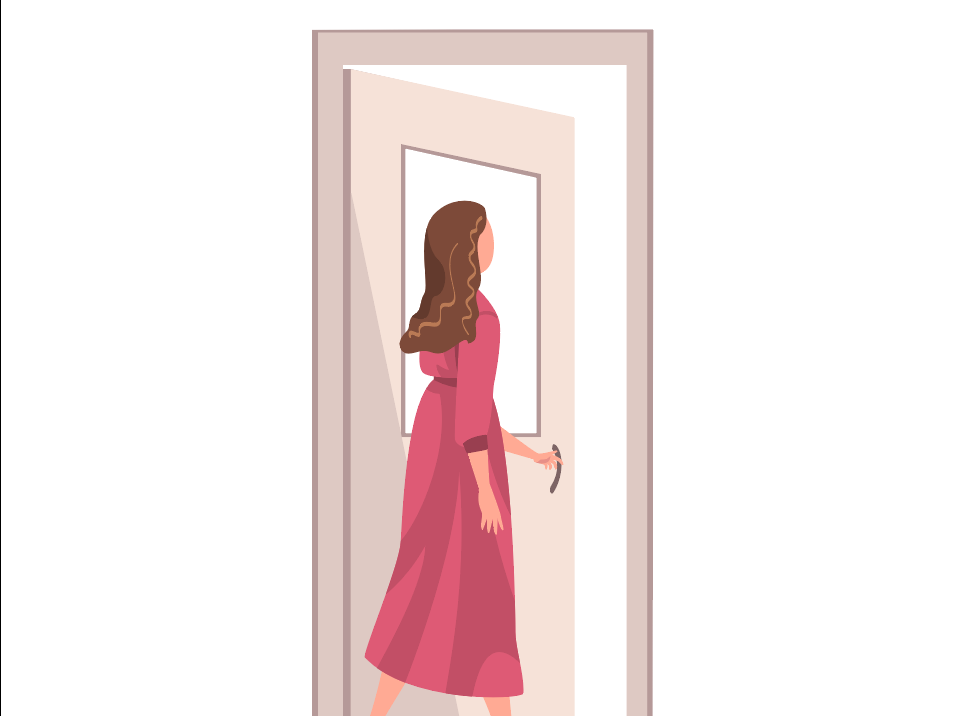 girl doorway