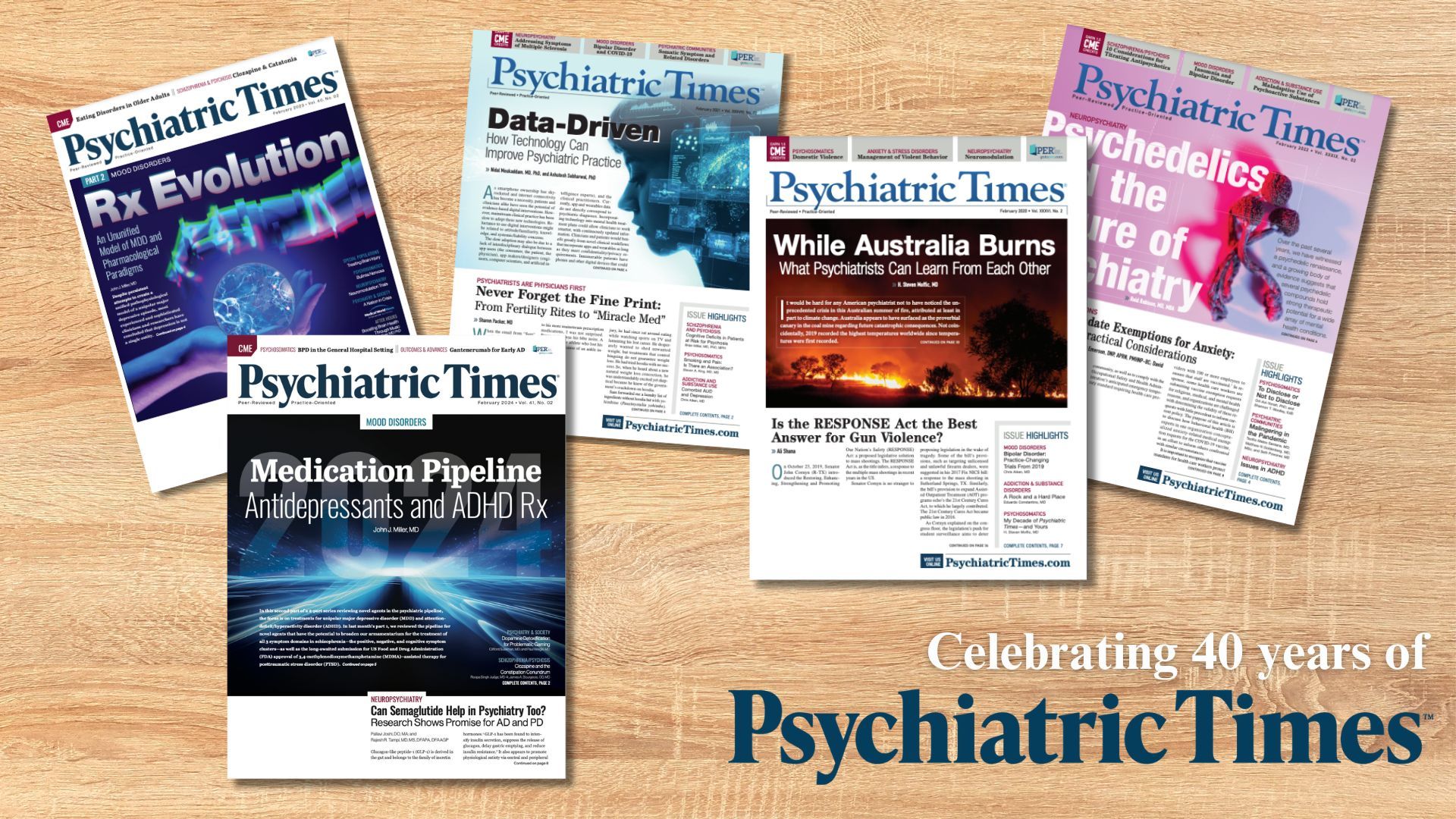 Psychiatric Times Through the Years: The Last 5 Years in February Covers