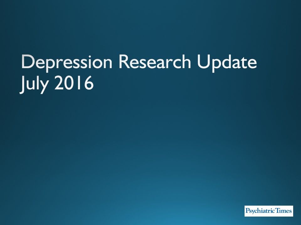 topic for research about depression