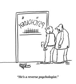 Psychiatry Comic: Reverse Psychology