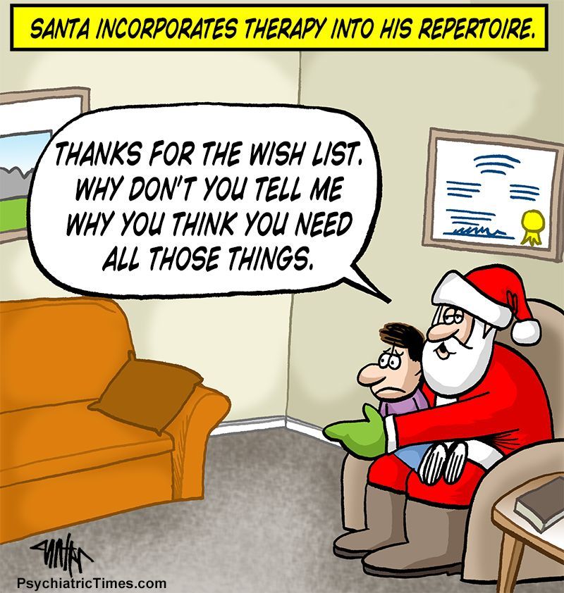Psychiatry Comic: Santa Therapy - Psychiatric Times