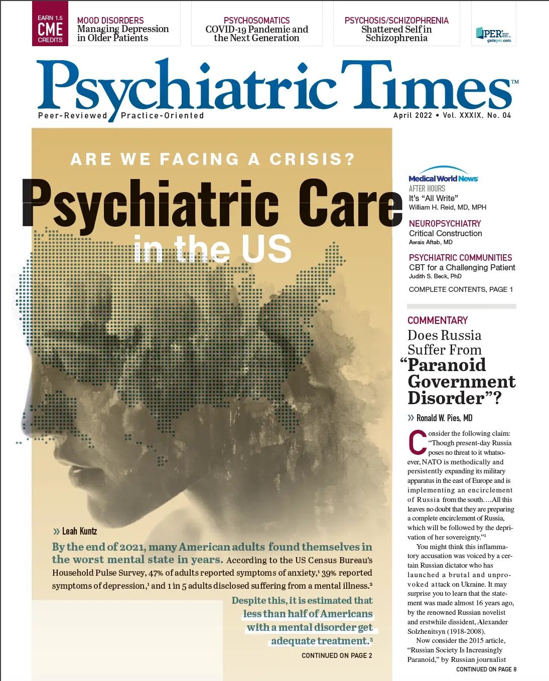 From the Pages of Psychiatric Times: April 2022