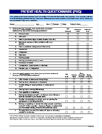 Patient Health Questionnaire Including Phq Phq 9 Phq Brief And Phq Sads Patient Health Questionnaire Including Phq Phq 9 Phq Brief And Phq Sads