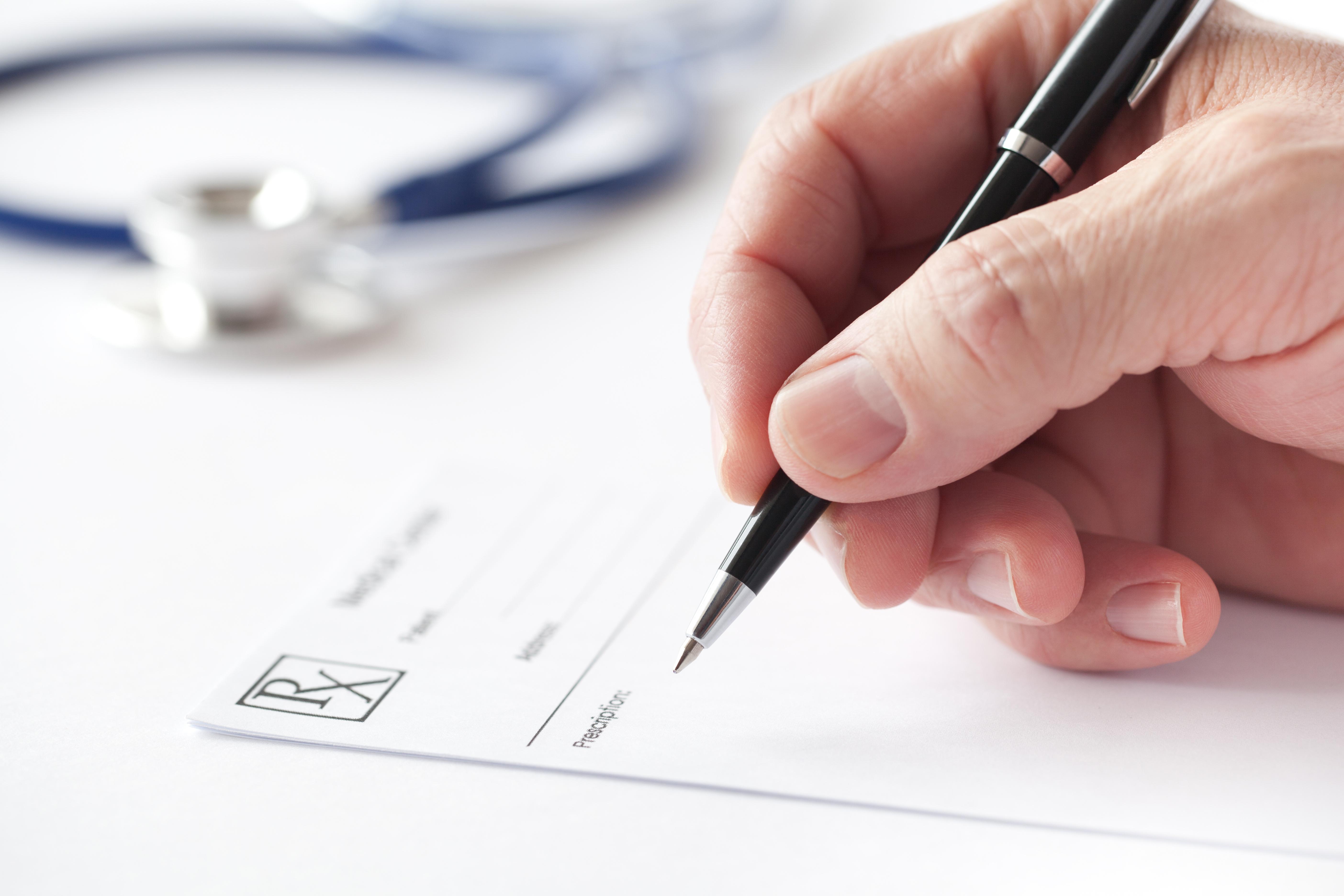 Doctor's prescription note pad. | Credit: Fotolia