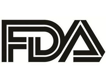 FDA logo in black over a white background