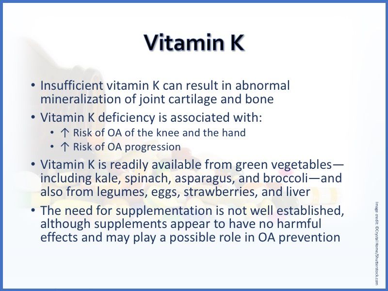 vitamine u tretiranju osteoartritisa zglobovi za liječenje mišića i ligamenata