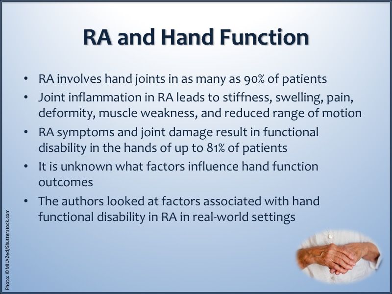 Getting A Grip On RA Hand Function | Rheumatology Network